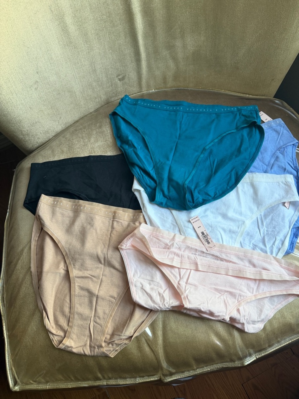 Victoria's Secret Bikini Panty Set in Teal, Black, Nude, Light Pink, Light Blue